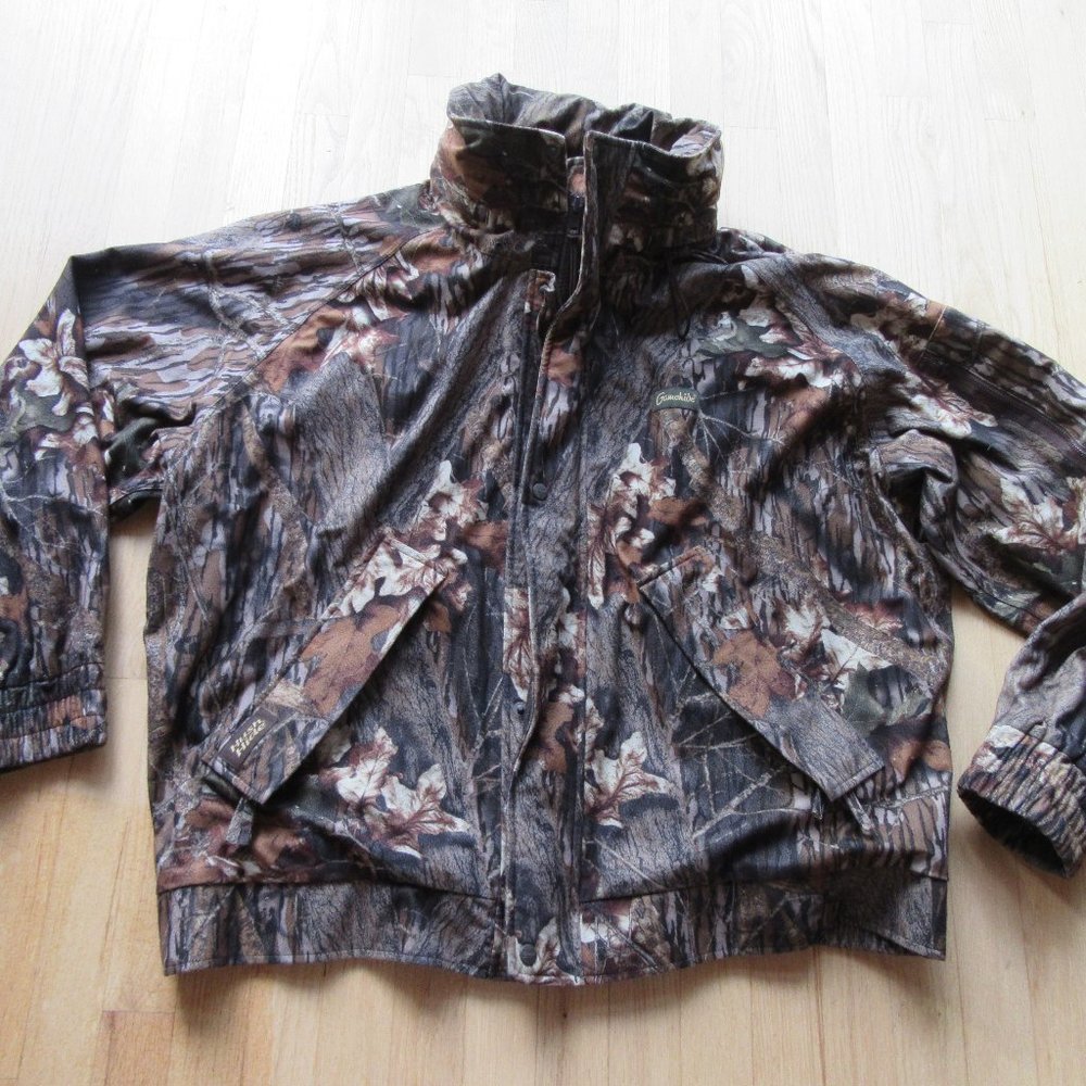 GAMEHIDE CAMOFLAUGE HUNTING JACKET/MEN'S/HOOD/MOSSY OAK/2XL!
